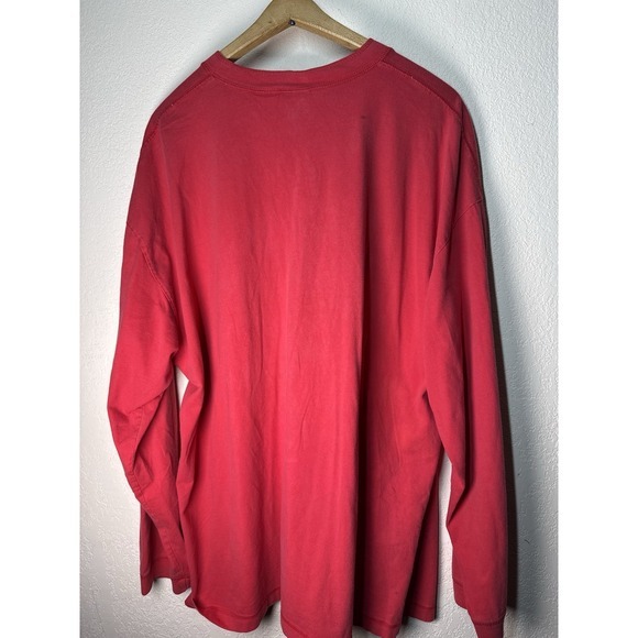 Disney Store Women's XXL Red Henley Long Sleeve Shirt Mickey‎ Embroidery *RARE* - Picture 6 of 9